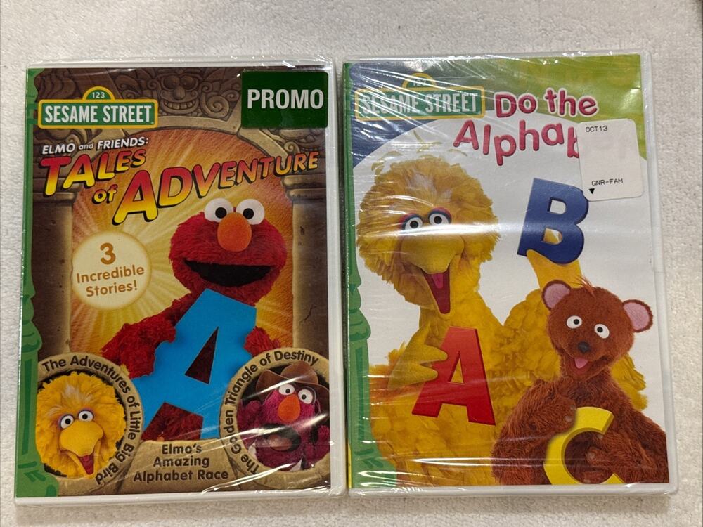 Sesame Street: Elmo and Friends: Tales of Adventure/ Do The Alphabet 2 DVD New
